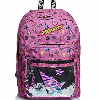 Seven zaino Outsize – Starry Rainbow, Rosa