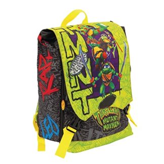 GIOCHI PREZIOSI – TARTARUGHE NINJA 2023 CAOS MUTANTE - ZAINO ESTENSIBILE – PER BAMBINI DELLE ELEMENTARI – PRATICO E FUNZIONALE – ZAINO TARTARUGHE NINJA – DIMENSIONI 29 L X 40 H X 13 (+9) CM